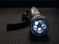 Bluish LED Flashlight